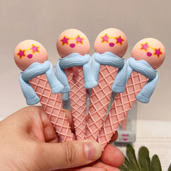 Pink 1 Ice Cream Cone Eraser