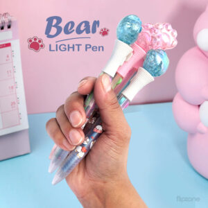 Cat Paw & Bear 4-in-1 Multi-color Ballpoint Pen for Kids
