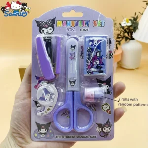 Sanrio Character Kuromi Stapler Scissor and Correction Tape Set