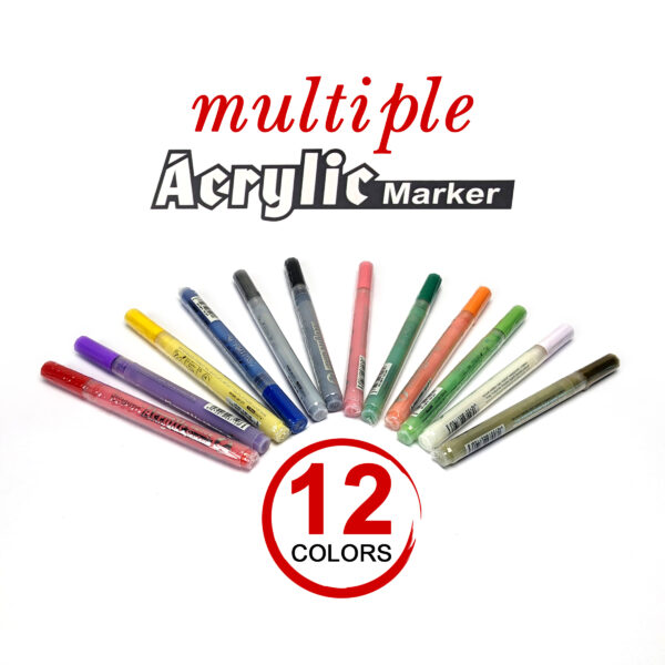 Acrylic Markers Pack of 12