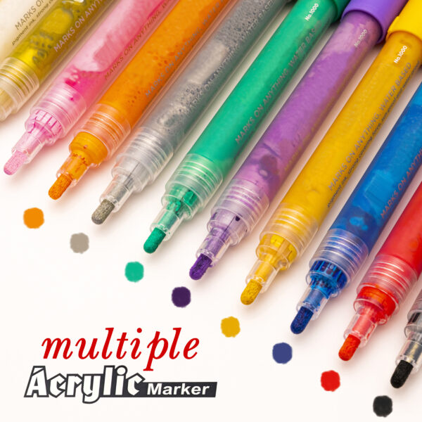 Acrylic Markers Multi-color Pack of 24