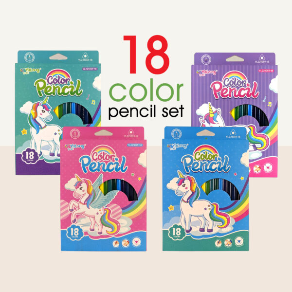 Color Pencils Set of 18 Colors