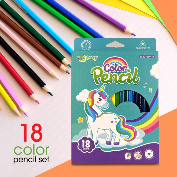 Color Pencils Set of 18 Colors