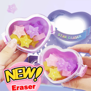 Erasers in Heart-Shaped Acrylic Box [12 pcs]