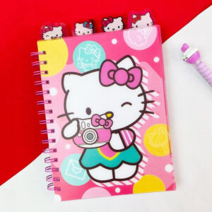 A5 Size Hello Kitty Style Rollover Coil Line Notebook