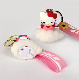 Silicone Sanrio Line characters Keychain with light