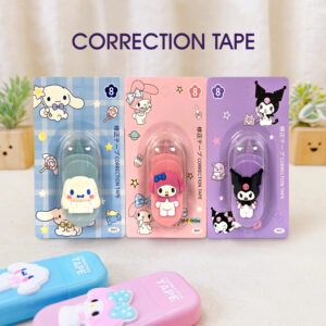 Correction Tape -  12 Meter X 5 MM, for Journal, Correction Pen, Whitener for Correction and Stationary Items