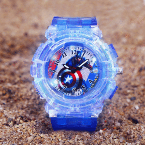Cute LED Light-Up Cartoon Watche for Kids – Avangers C. America