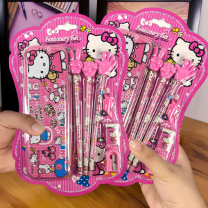 Hello Kitty Theme Stationery Set 7 Pcs