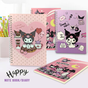 A5 Lined Kuromi Notebook