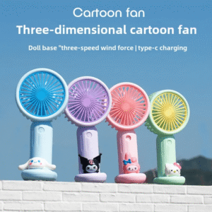 Scenario Them Mini Fan – Portable USB Rechargeable (3-Speed)