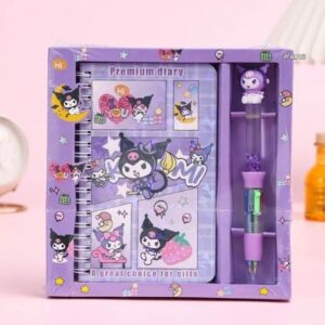 Kuromi Theme Stationery Set of 2 Pcs